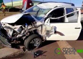 Prefeito de Céu Azul se envolve em forte batida na BR 277 em Cascavel