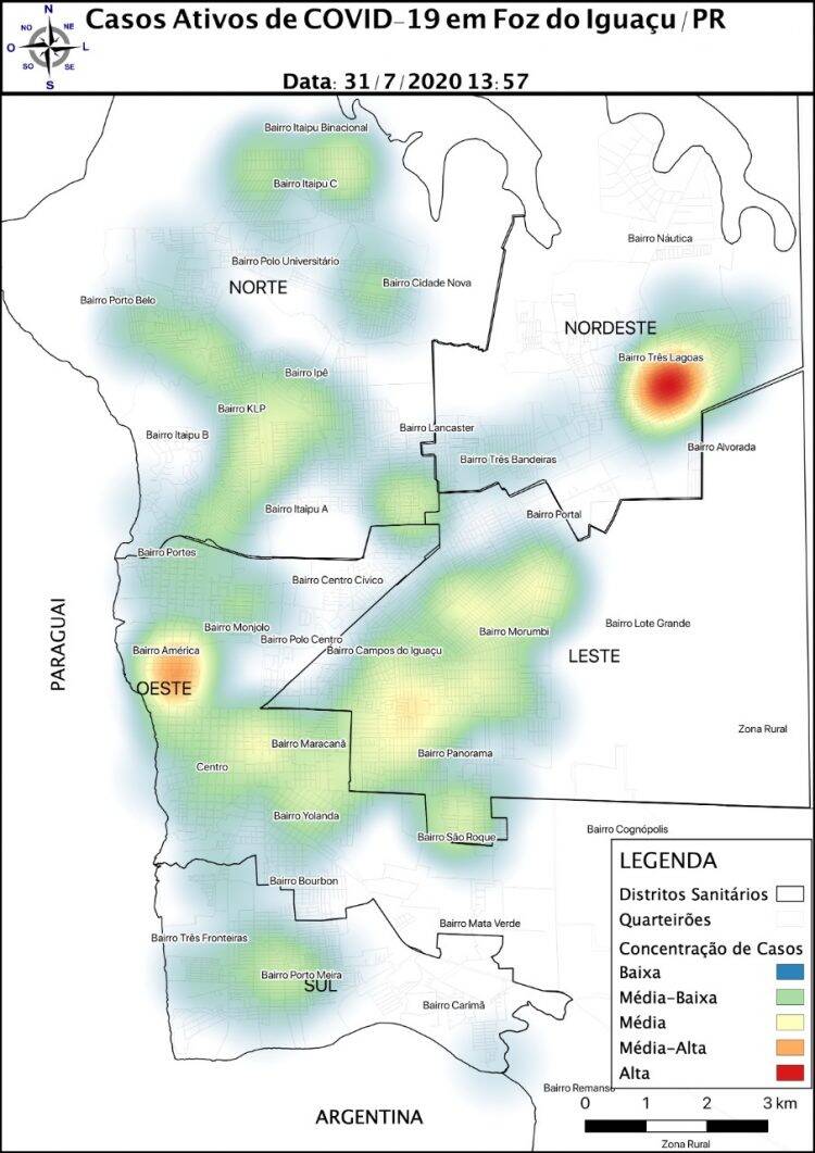 Covid-19: Apenas Três Lagoas está em alerta vermelho; Jardim América entra em alerta laranja