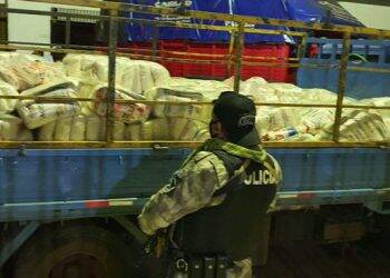 20 toneladas de açúcar brasileiro foi apreendido em Cidade do Leste