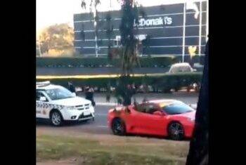 PM aborda Ferrari que avançou sinal vermelho: “Não quero saber quem é você”