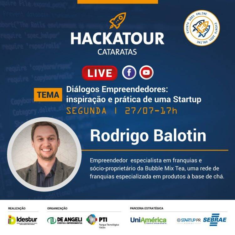Hackatour Cataratas será 100% on-line e está com inscrições abertas