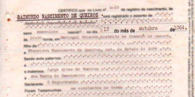 No AC, homem não consegue tirar 2ª via de documentos porque tem 955 anos na certidão de nascimento