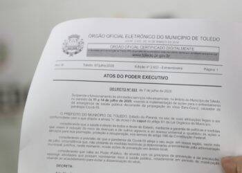 Após desobedecer Decreto estadual, Toledo anuncia suspensão de atividades na próxima semana