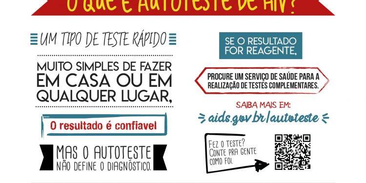 Estado disponibiliza autoteste de HIV a todos os municípios