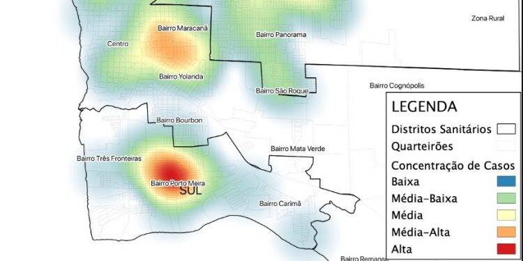 Porto Meira aparece em Alerta Vermelho no Mapa de Calor da Covid-19
