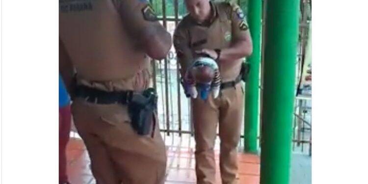 Policiais salvam recém-nascido de afogamento em Foz do Iguaçu