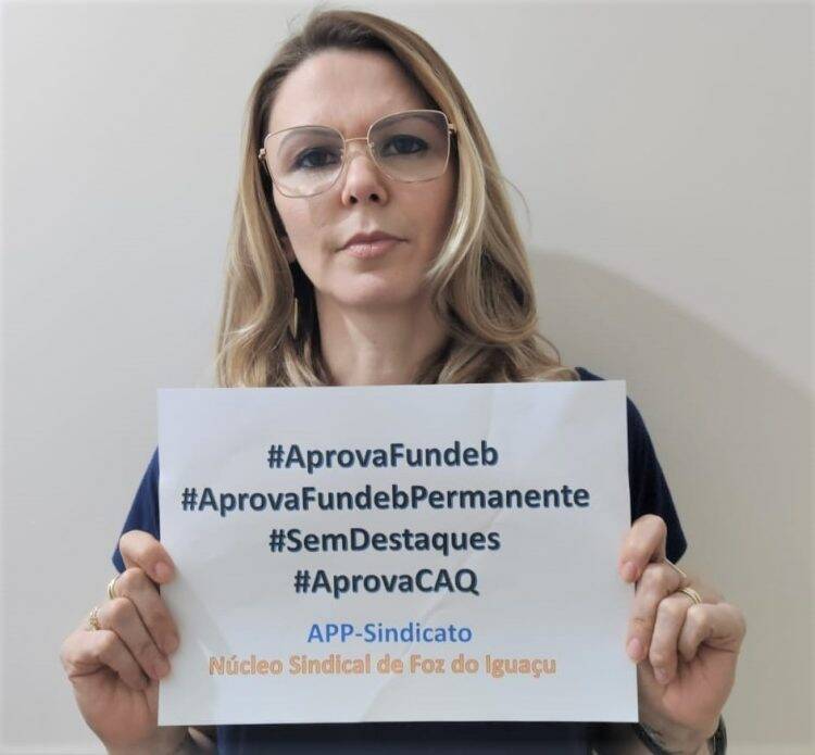 Educadores de Foz estão mobilizados pela aprovação do Fundeb