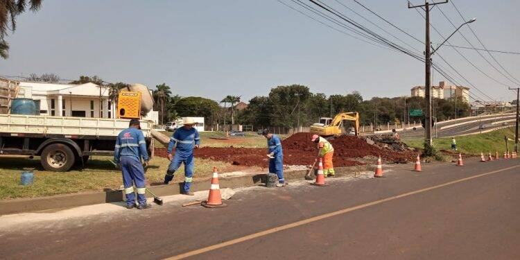 Ecocataratas fecha acesso à BR-277 próximo ao viaduto no Parque Presidente II