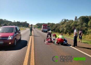 Homem tem braço e perna amputados em acidente na BR 277 em Céu Azul