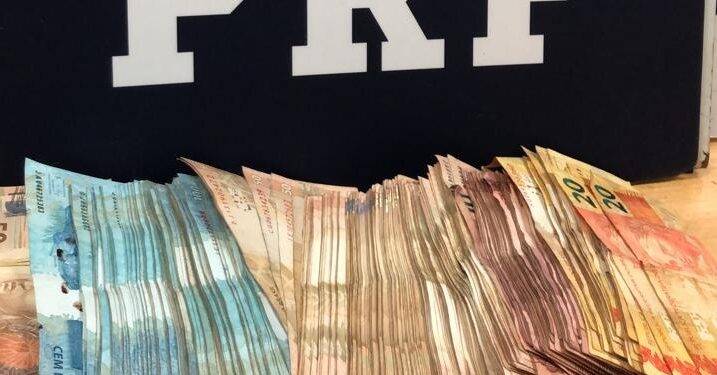 PRF apreende quase 40 mil reais em São Miguel do Iguaçu
