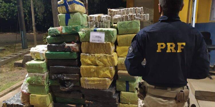 Em menos de 02 horas, PRF realiza três apreensões de maconha em Santa Terezinha