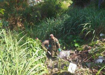 Parceria entre Exército e Município realiza limpeza de rios e terrenos baldios em Foz