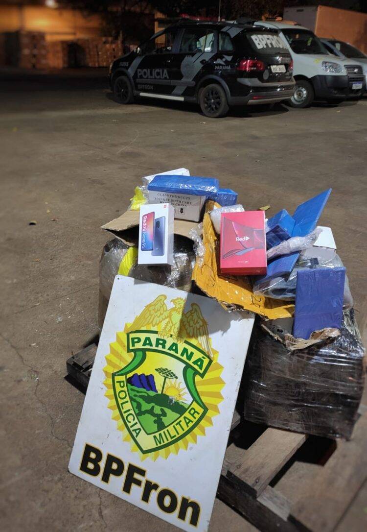 BPFron encontra eletrônicos avaliados em 50 mil reais em porto clandestino em Foz