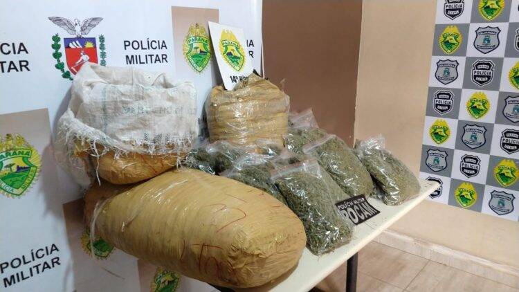 PM apreende cerca de 30 quilos de maconha capulho no Monsenhor Guilherme