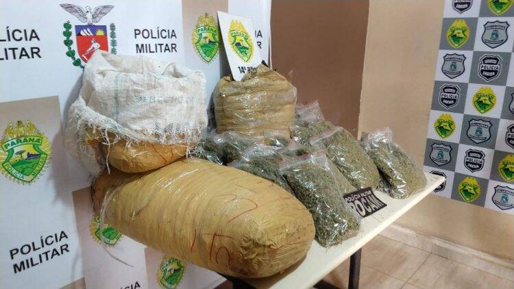 PM apreende cerca de 30 quilos de maconha capulho no Monsenhor Guilherme