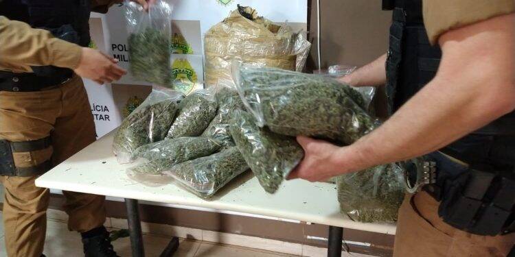 PM apreende cerca de 30 quilos de maconha capulho no Monsenhor Guilherme