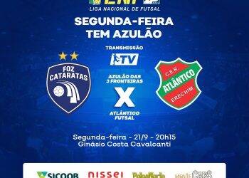 Foz Cataratas enfrenta o Atlântico hoje à noite