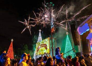 Itaipu prepara Natal de Luz com projeção mapeada no prédio da Catedral da Vila A