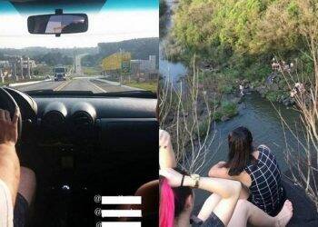Jovens sobem em cachoeira para tirar fotos, caem e morrem em Santa Catarina
