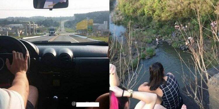 Jovens sobem em cachoeira para tirar fotos, caem e morrem em Santa Catarina