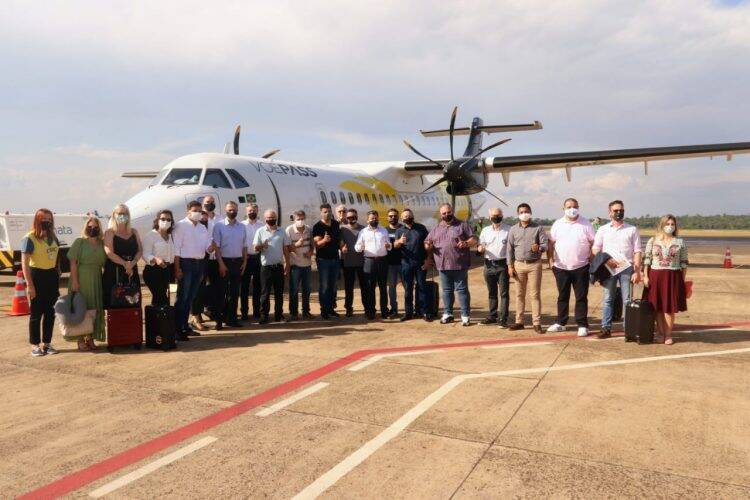Voepass inaugura voo de Foz do Iguaçu para Ponta Grossa