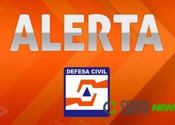 Defesa Civil emite alerta de temporal para região Oeste do Paraná