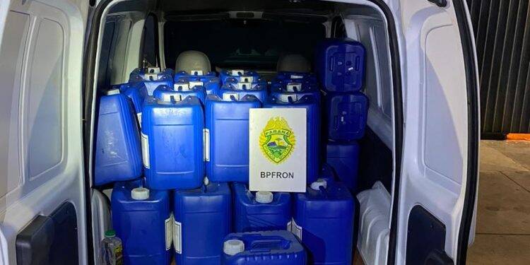 BPFRON apreende mil litros de agrotóxicos em Santa Terezinha de Itaipu