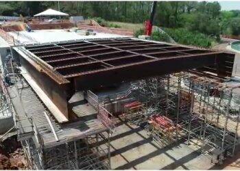 Brasil inicia instalação de estrutura de tabuleiro na Ponte da Integração nesta quarta, 21