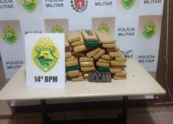 Polícia Militar apreende 50 quilos de maconha no Portal da Foz