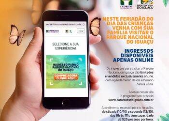 Compra de ingresso para visitar o Parque Nacional do Iguaçu é exclusiva pela internet