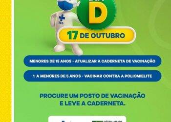Neste sábado, 17, tem dia D de vacinação nas Unidades de Saúde de Foz