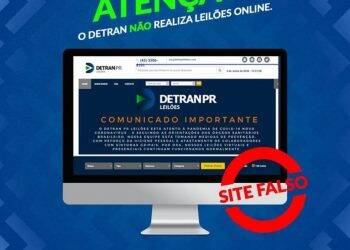 Estelionatários realizam falsos leilões de veículos com o nome do Detran-PR