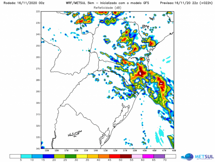 Novos temporais atingem o sul do Brasil nesta segunda-feira, 16