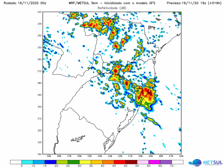 Novos temporais atingem o sul do Brasil nesta segunda-feira, 16