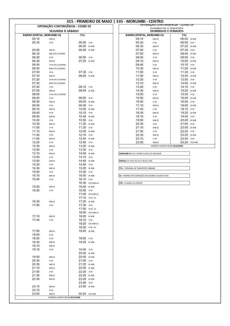 Transporte Coletivo retoma mais três linhas paralisadas antes da pandemia