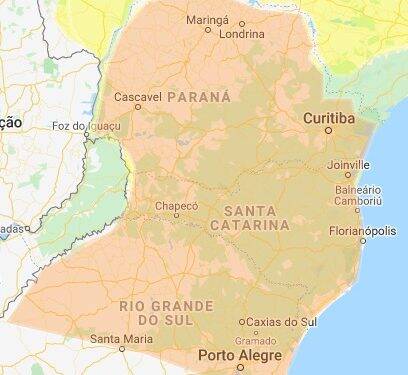 Alerta Laranja: Inmet prevê tempestades no Paraná, Rio Grande do Sul e Santa Catarina