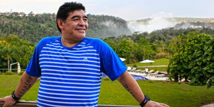 ‘Não tem comparação’, disse Maradona em visita as Cataratas do Iguaçu