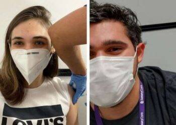 Casal de Apucarana está entre primeiros paranaenses a se vacinarem contra a Covid-19