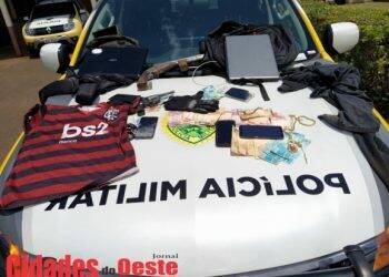 Assalto à residência em Missal tem troca de tiros com a Polícia e assaltante morto