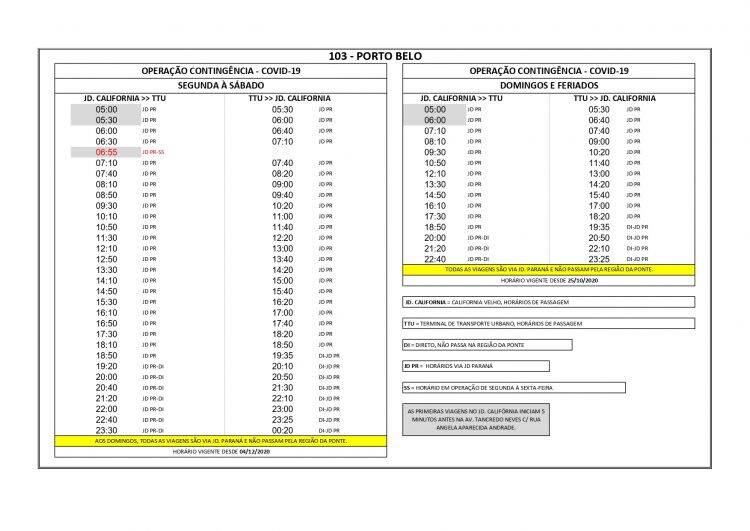 Transporte Coletivo terá 15 novos horários a partir desta sexta-feira, 04