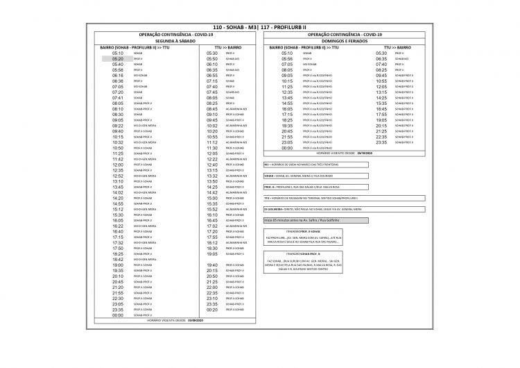 Transporte Coletivo terá 15 novos horários a partir desta sexta-feira, 04