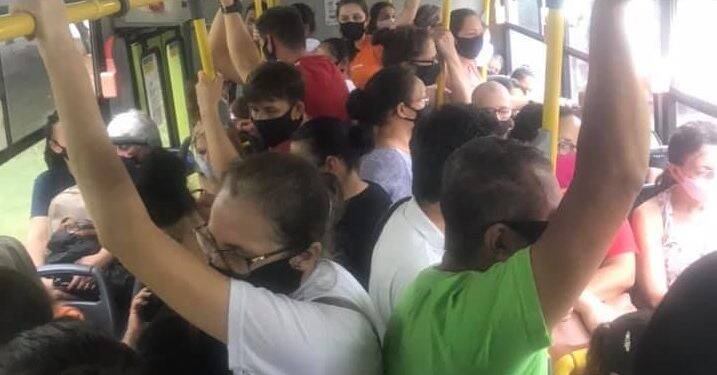 Covid-19: restrições ainda não atingiram o Transporte Coletivo que segue aglomerado