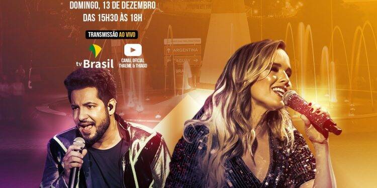 Live de Thaeme e Thiago será neste domingo no Marco das 3 Fronteiras