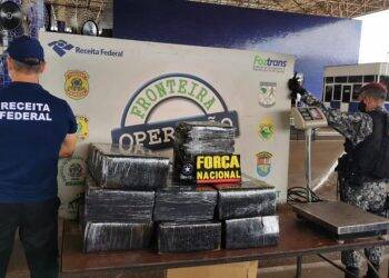 Receita Federal e Força Nacional apreendem 220 quilos de maconha na Ponte da Amizade