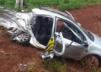 Grave acidente seguido de roubo é registrado na PR 495 entre Missal e Medianeira