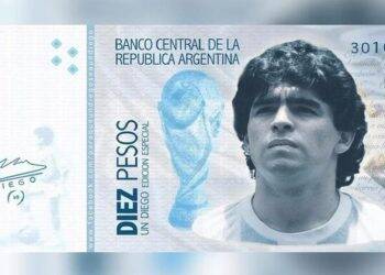 Rosto e gol de Maradona poderá estampar notas de peso