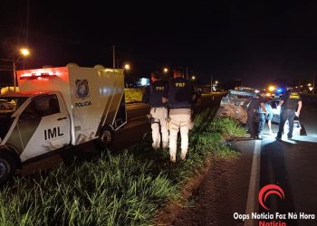 Homem de 32 anos morre em acidente na BR-277, na região de Três Lagoas
