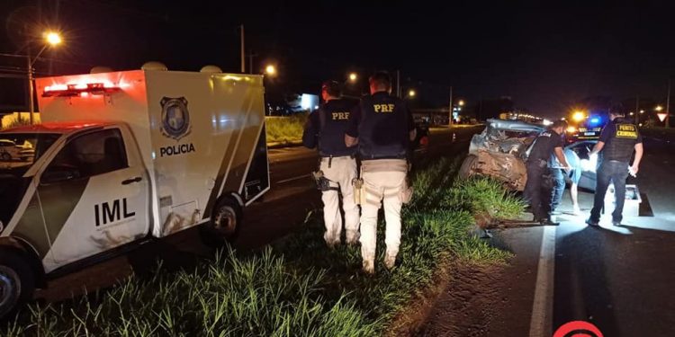 Homem de 32 anos morre em acidente na BR-277, na região de Três Lagoas