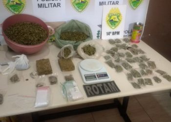 Esposa entrega marido e PM localiza grande quantidade maconha para venda no Cidade Nova