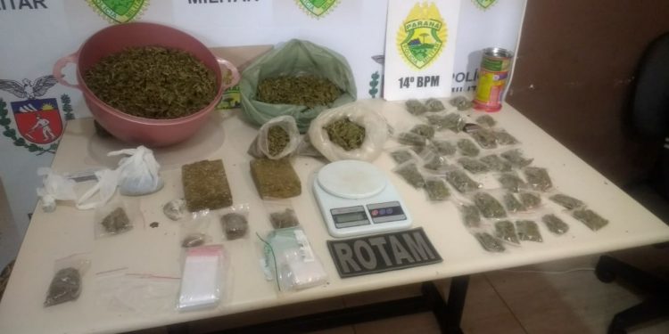 Esposa entrega marido e PM localiza grande quantidade maconha para venda no Cidade Nova